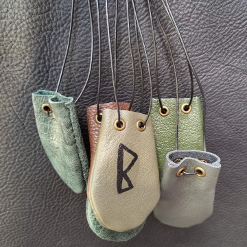 Leather Rune Pouches